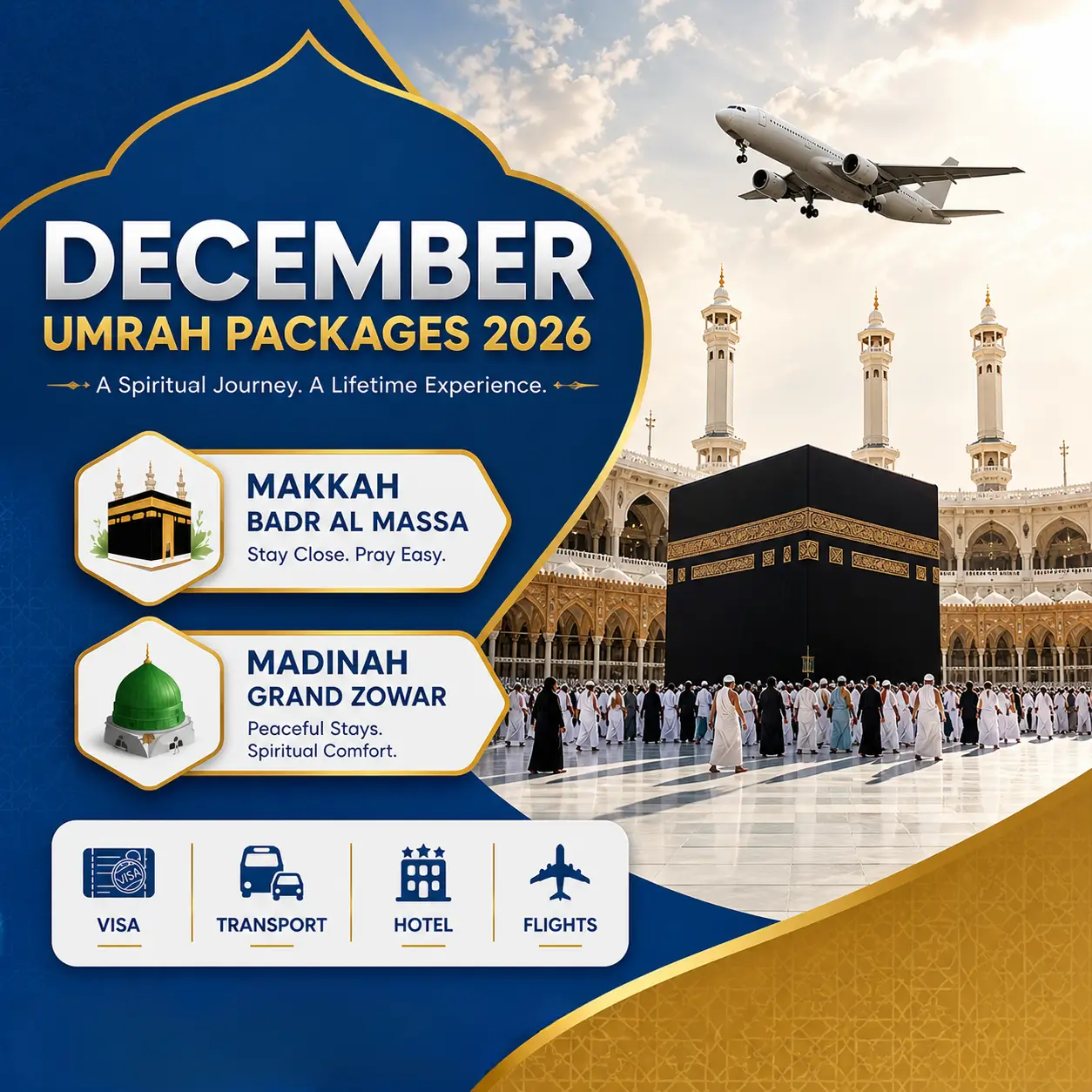 December umrah packages From UK - Adam Travel