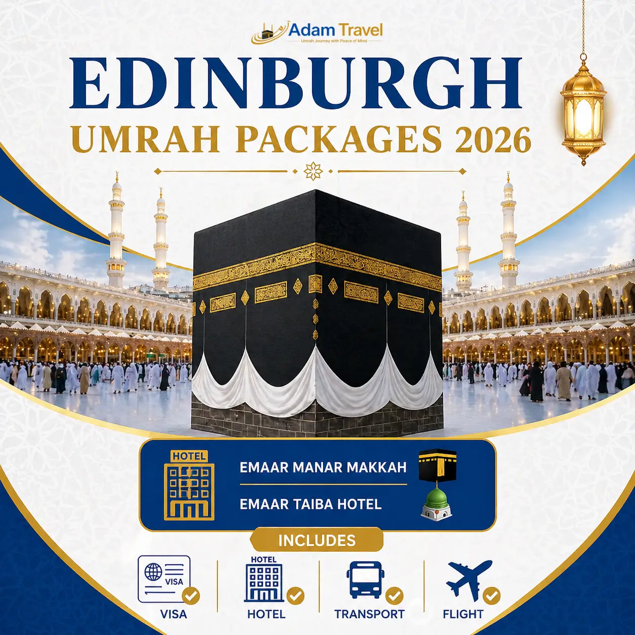 Edinburgh umrah packages - adam travel