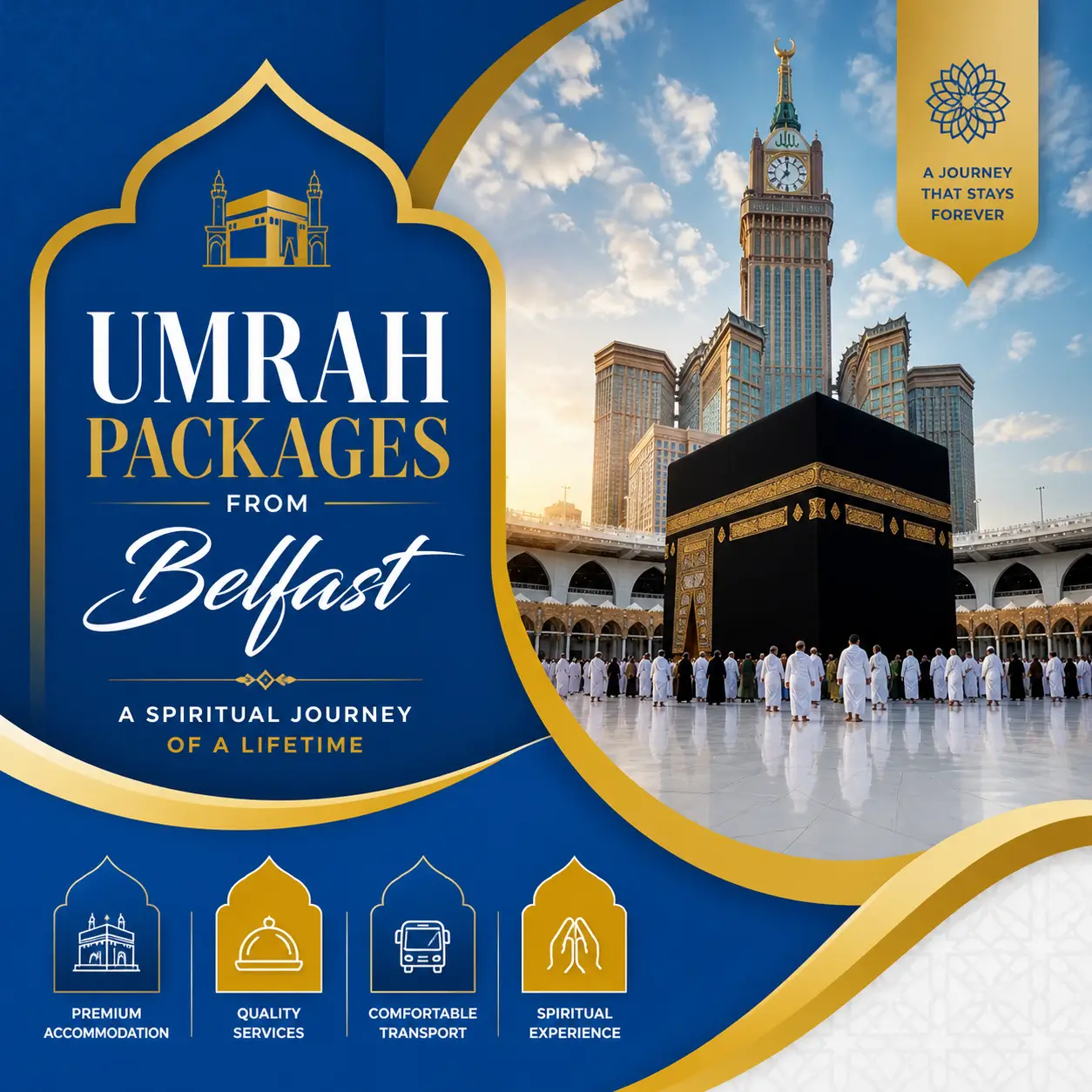 umrah packages from Belfast - adam travel