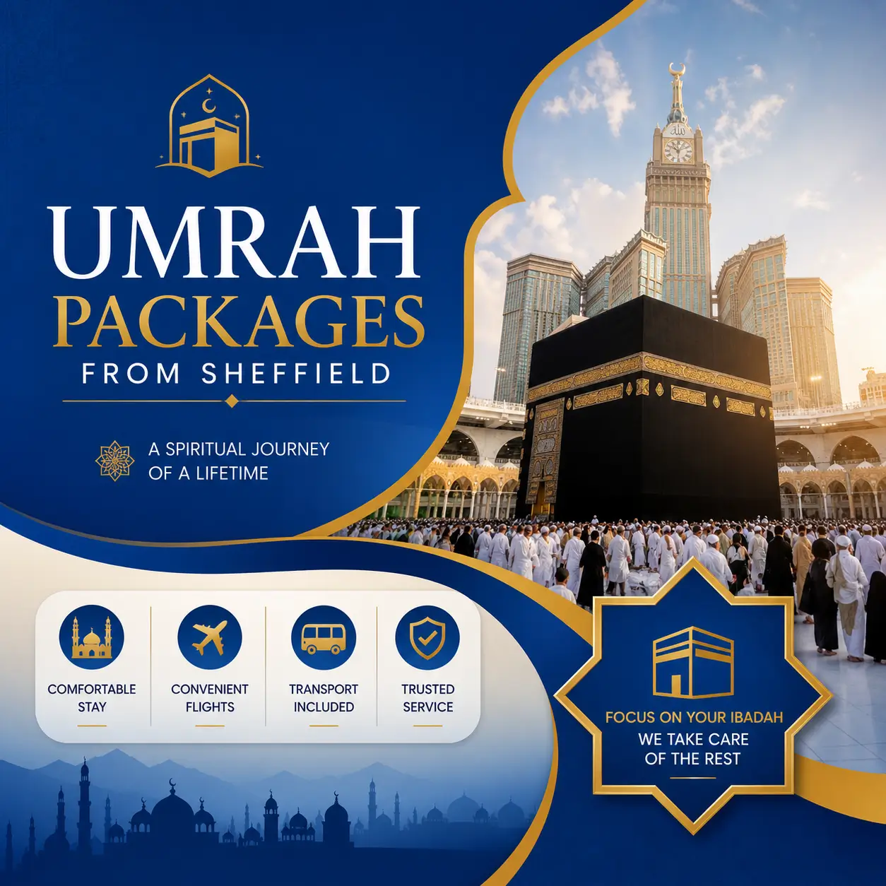 umrah packages from Sheffield - adam travel