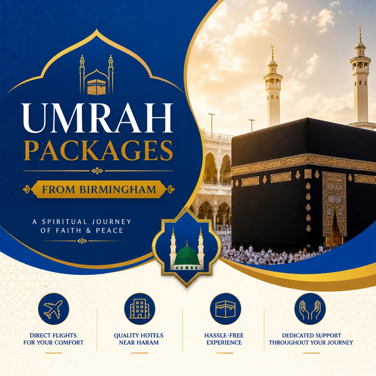 umrah packages from birminghum - adam travel