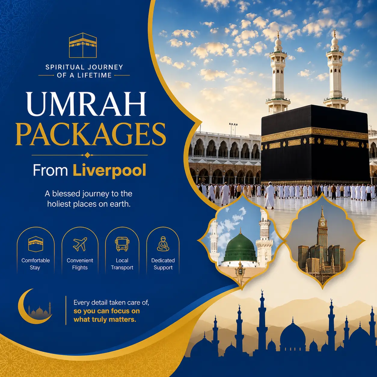 umrah packages from liverpool - adam travel