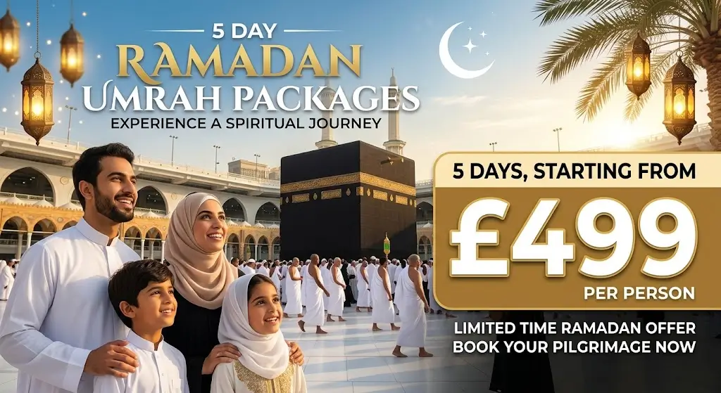 5 Nights ramadan Umrah Packages from UK - Adam Travel
